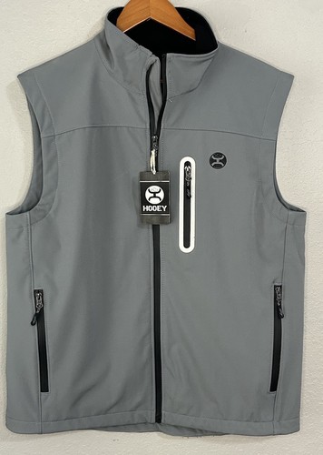 Hooey Herren Softshell Grau Full Zip Weste Men’s Large