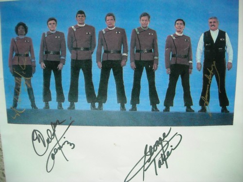 Star Trek Autograph Lot, Shatner, Nichols, Koenig, Takei, Doohan, Dorn, MORE! - Picture 7 of 11