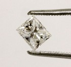 GIA certified loose princess cut diamond .72ct SI1 D 5.36x4.79x3.46mm Natural — photo 1