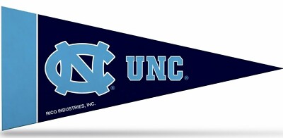 North Carolina Tar Heels NCAA Mini Pennant 9X4 Inch, Felt, Made in USA, Flag