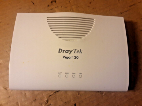 DrayTek Vigor 130 (FTTC/BT Infinity) VDSL2/ADSL2+ Gigabit Ethernet Modem, OHNE NETZTEIL - Bild 3 von 7