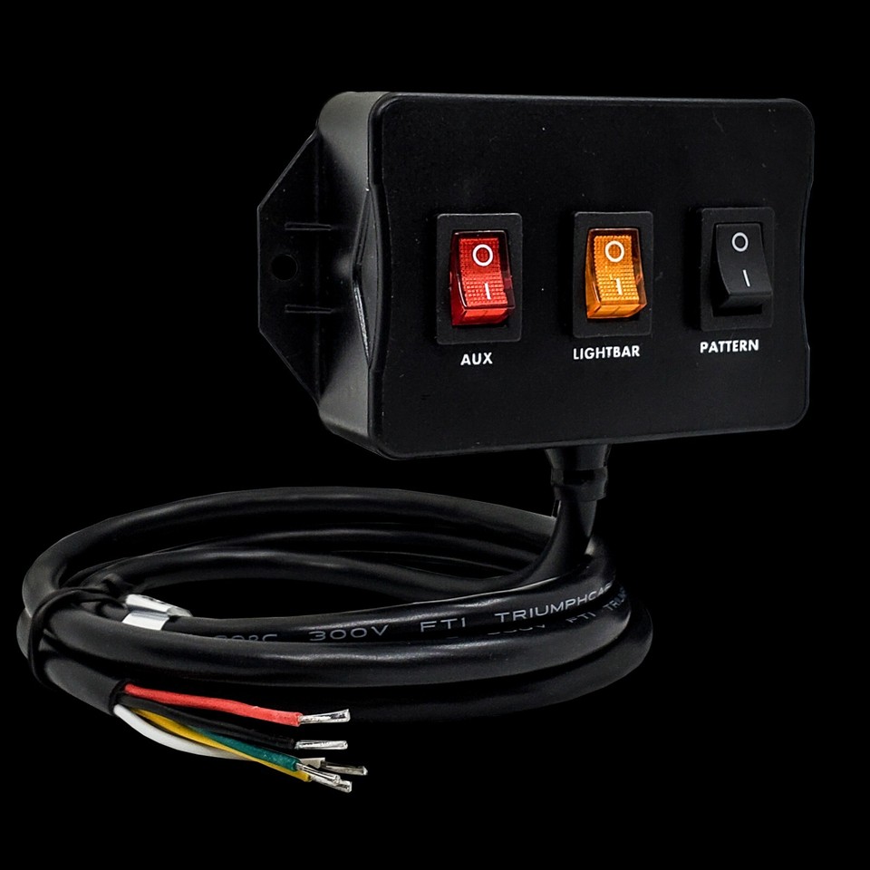 On/Off Rocker Switch Control Box 15A for Emergency Beacon Warning ...