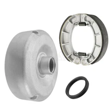 Rear Brake Drum Hub W/Shoes Spring Kit for Honda TRX420 Rancher 420 2007-2013