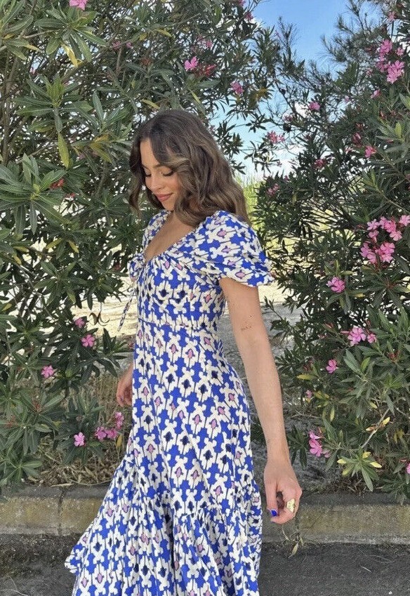 Bibiy SARA RUFFLED MIDI DRESS サイズS Bibiy SARA RUFFLED MIDI DRESS