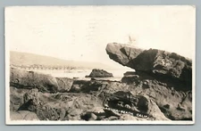 Oakhurst Lodge Motel—Highway 41 Roadside RPPC Yosemite NP Vintage Photo 1950s