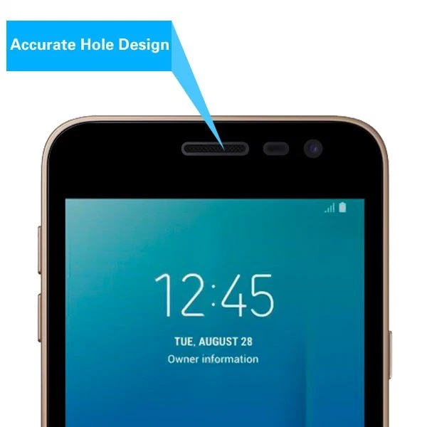 Protector de pantalla de vidrio templado para Samsung GALAXY J2 CUBIERTA COMPLETA protector curvo 9H Foto 2 de 4