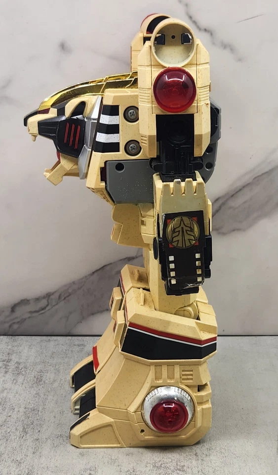 De colección Mighty Morphin Power Rangers Blanco Tigerzord Bandai 1994 Foto 2 de 4