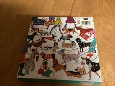 Galison 500 Piece Winter Dogs Jigsaw Puzzle Louise Cunningham Art 20  X 20  
