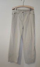 LL Bean Womens Sz 14 "Classic Fit" Beige Pants Khaki Pants Pockets Workwear