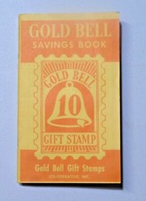 GOLD BELL Gift Stamp Savings Book Detroit, MI Partially Filled Booklet