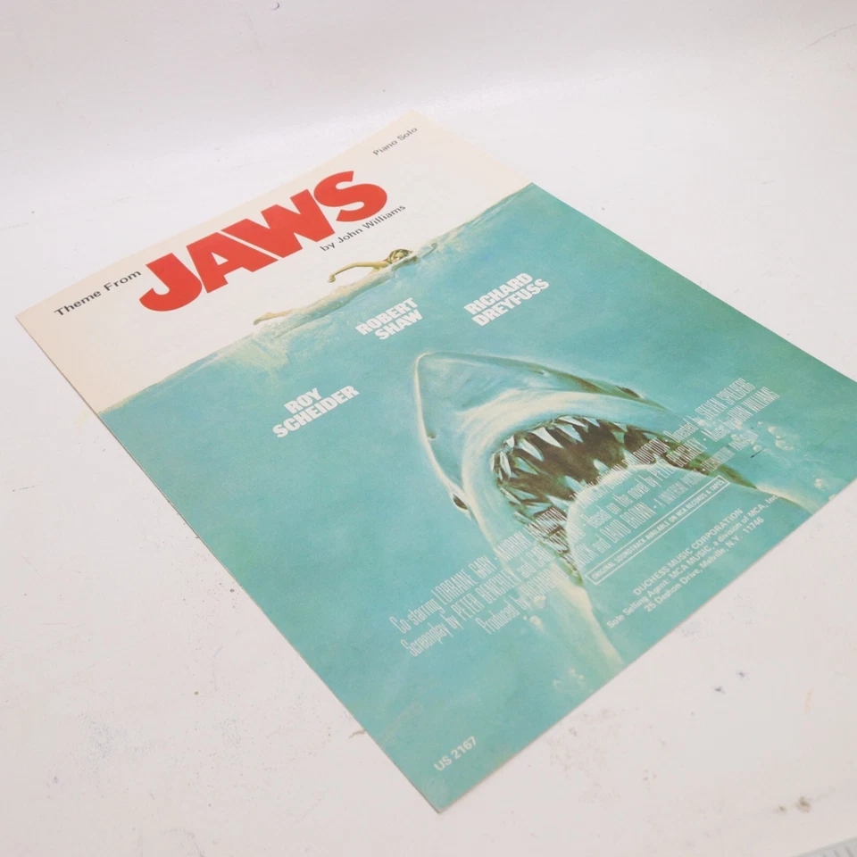 Partituras de piano de película Theme from Jaws 1975 música de duquesa Foto 2 de 4