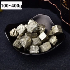 5-15mm Beautiful Golden Iron Pyrite Cubic Crystal Gem Mineral Specimen100-400g