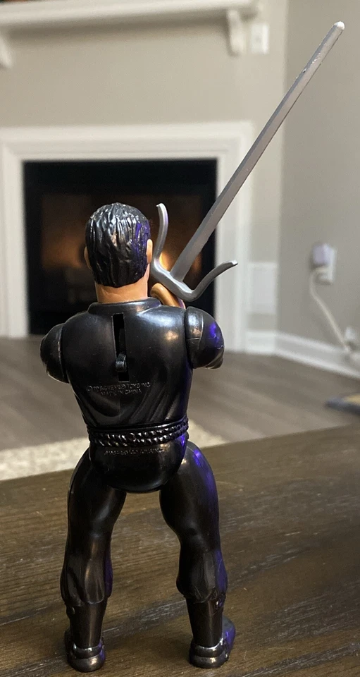 Figura de acción de colección 1984 Black Kung Fu Warrior Secret of the Ninja Remco Foto 2 de 3