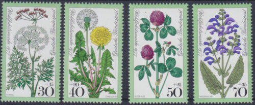 República Federal 949/52 ** Bienestar 1977 flores de prado, sin usar - Imagen 1 de 1