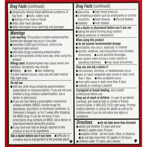 (5PK) Leader Multi-Symptom Allergy, 24 Caplets 096295130669VL - Bild 2 von 2