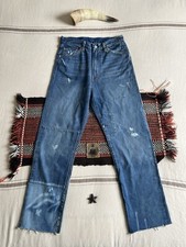 LVC 701 Womens Jeans 30 30 Levi's Selvedge 50s Repro Distressed Made 2022 Talon