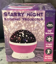 LED Projector Galaxy Starry Sky Night Light Rotating Moon Star Lamp Kids Gift US