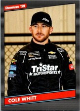 2019 Donruss Racing Silver Retro 1986 Card #138 Cole Whitt 