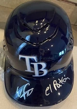Wander Franco Tampa Rays Autograph Signed Full Size Helmet “El Patron” Inscript.