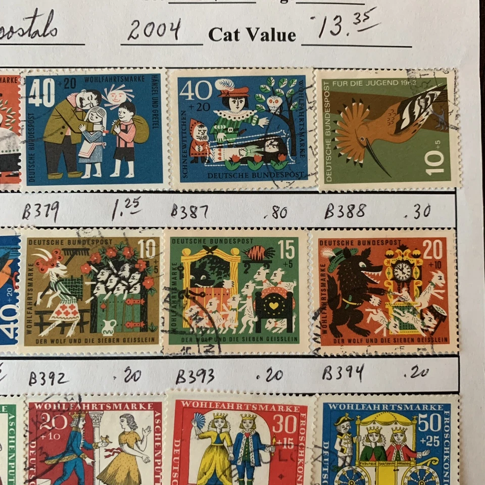 GERMANY LOT OF SEMI-POSTALS STAMPS ON AUCTION PAGE - Image 4 of 4