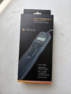 Vello Shutterboss Version II Remote Switch w/ Digital Timer for Canon NEW