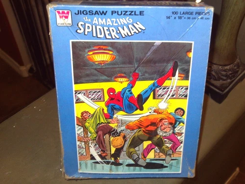 VINTAGE SPIDER-MAN LUKE CAGE PUZZLE WHITMAN RARE MARVEL RARE SUPER HERO VF 1978