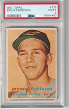 1957 Topps Brooks Robinson #328, PSA VG-EX 4