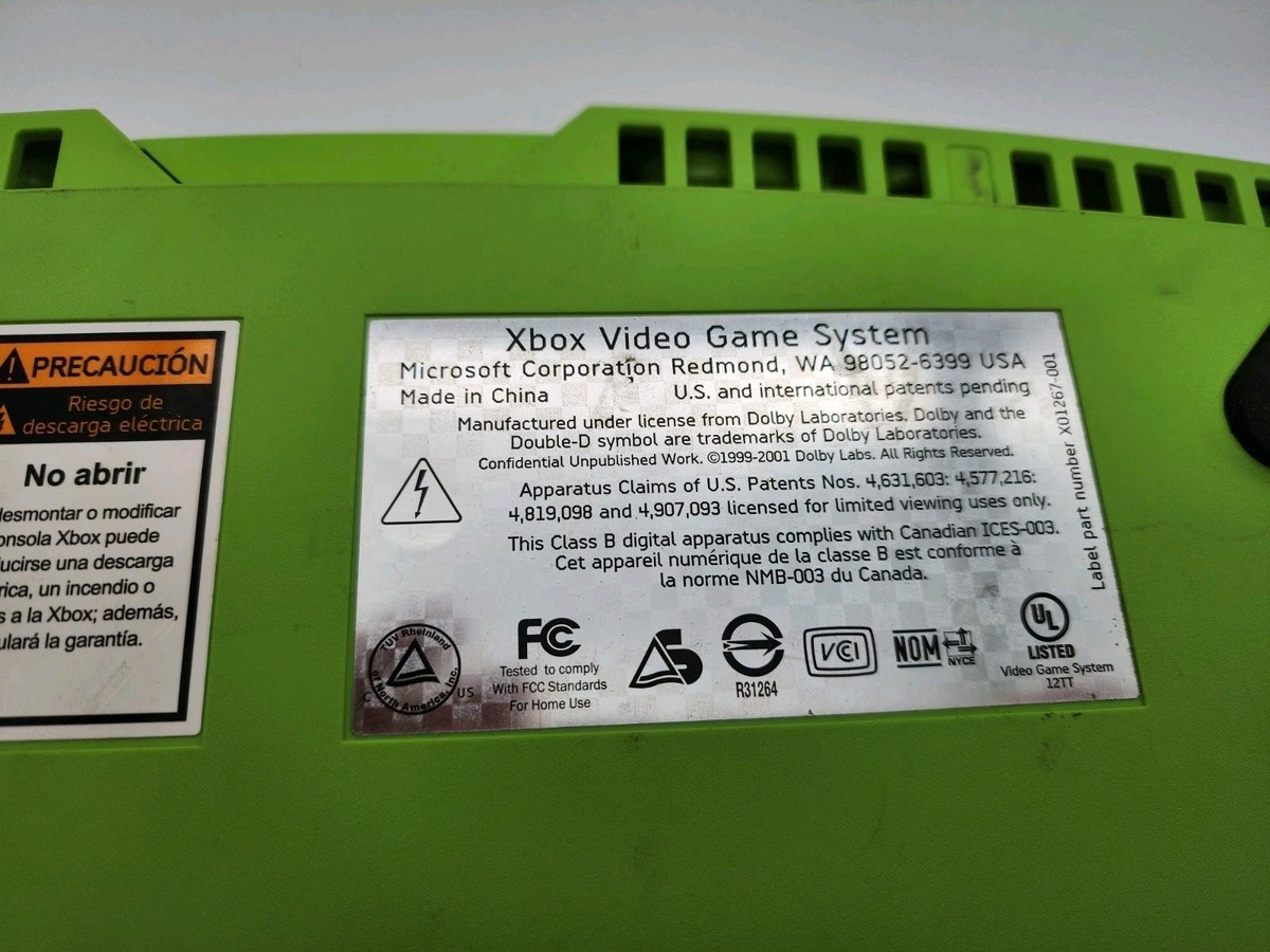 RARE WORKING 2003 LIMITED EDITION MTN DEW ORIGINAL XBOX CONSOLE