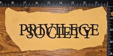 Privilege Society Brand 2 Clothing Patch Cut Out for Arts & Crafts
