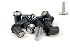 Factory Effex 8pk Silver Dome Windscreen Screw Kit 15-36029