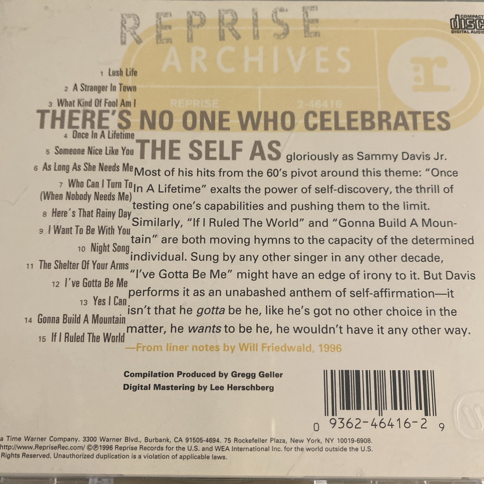 Sammy Davis Jr. 3 💿 LOT: Essential (2 Discs) & Reprise Archives | VG++ thumbnail 3