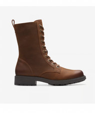 Clarks Womens Orinoco 2 Style size Brown Snuff Ankle Boots size 3D Leather