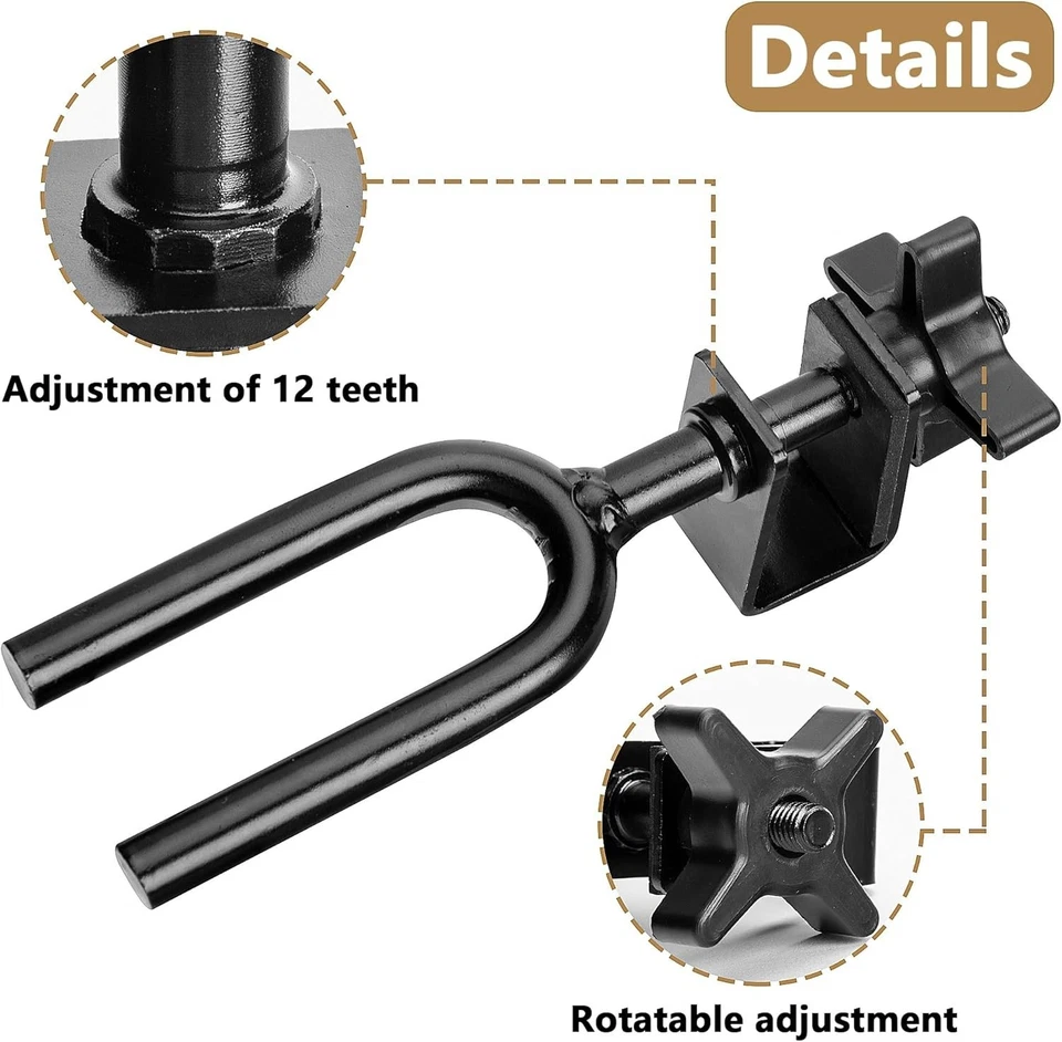 Treestands Universal Bow Holder Easy Installation Adjustable Black - Image 4 of 4