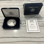 2010 W 1oz US American Silver Eagle $1 Dollar Proof Bullion Original Box /COA