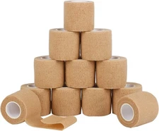 15 Roll Self Adherent Cohesive Wrap Bandages 2' Sports Athletic First Aid Tape