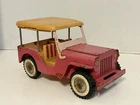 Vintage Tonka Pink Beach Surrey Jeep, Truck, Pressed Steel Toy Vehicle