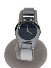 Gucci Women's Watch Bracelet Quartz Analog -- BLK SLV - 6700L Used