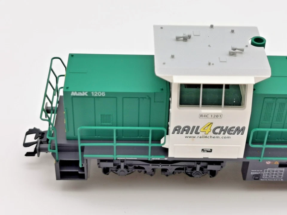 Märklin H0 37631 E-Lok "Rail 4 Chem" MAK 1206 R4c mfX Digital neuwertig ohne OVP - Bild 3 von 4