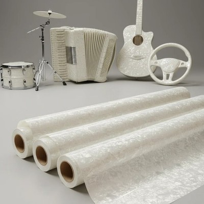 Celluloid for decorating musical instruments and other decorations 