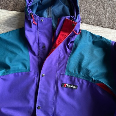 Vintage Berghaus Alpine Extreme 90s Gore-Tex Purple Jacket UK Made