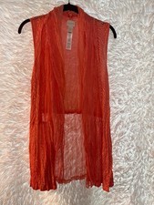 Chicos Textured Vest Size Medium