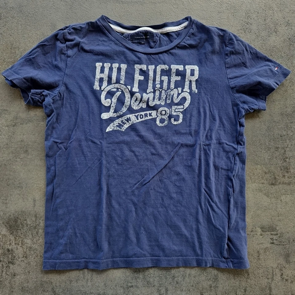 Tommy Hilfiger Denim New York 85 T-Shirt blau / navy Größe 164 - Bild 1 von 1