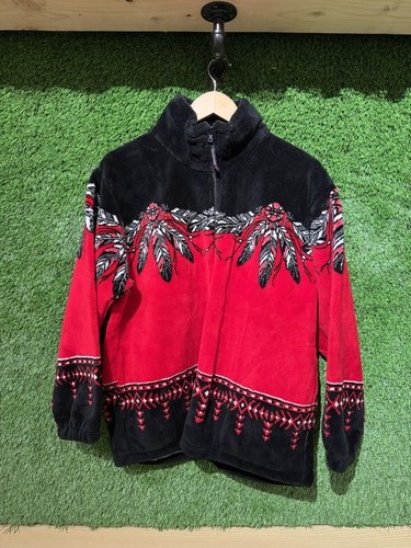 Size S - VTG Rare Coastlines Native Full Zip Fleece Sz S Coastlines Pre-Owned