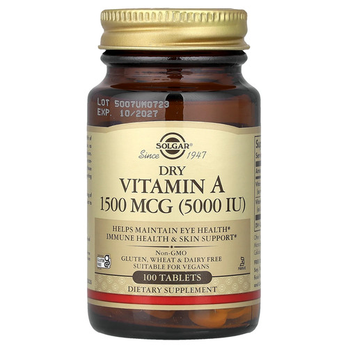 Dry Vitamin A, 100 Tablets
