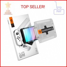 Spigen Screen Protector Tempered Glass GlasTR EZ FIT designed for Nintendo Swi
