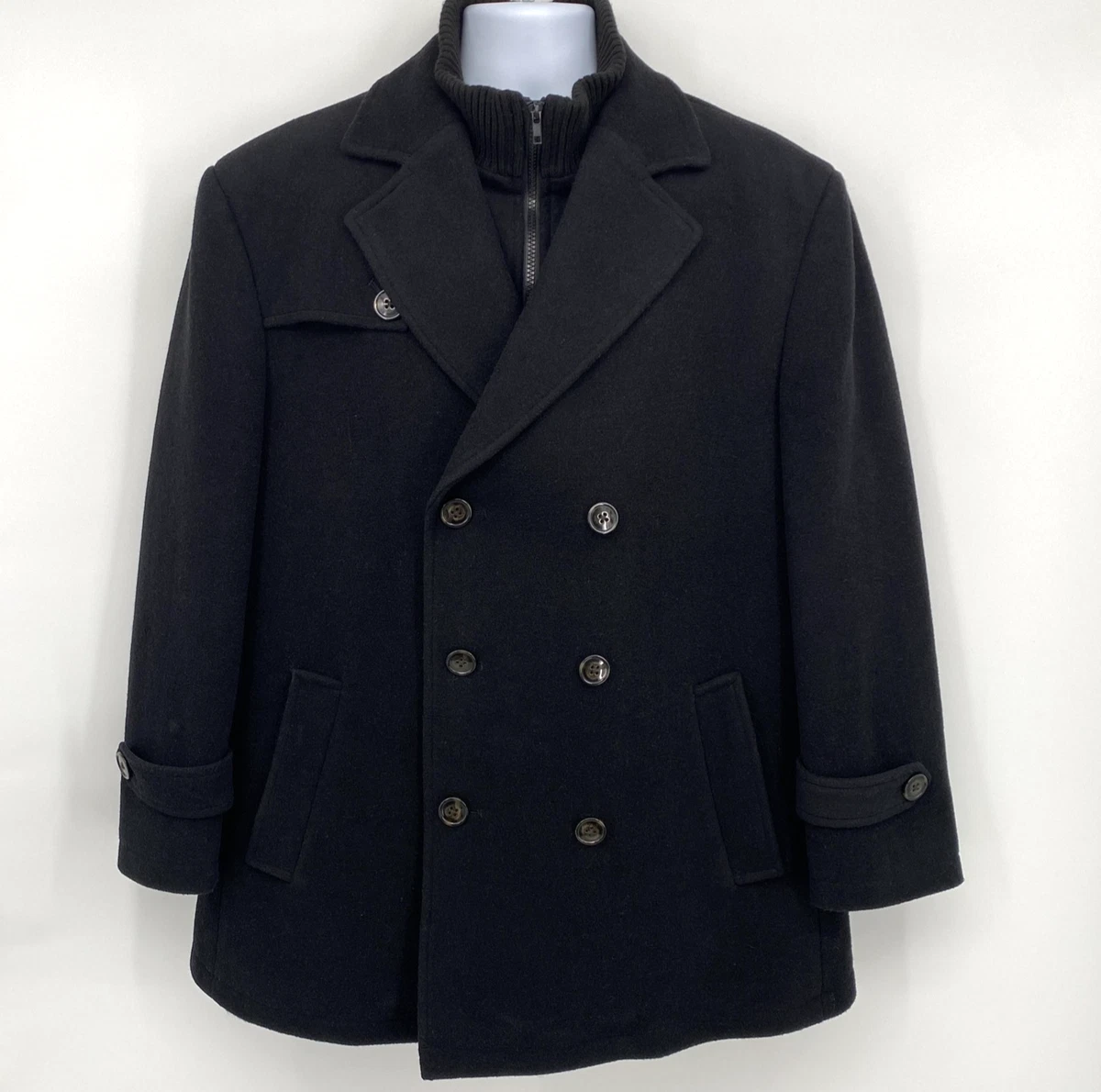 Zip Pea Coat Coats for Men for sale | eBay