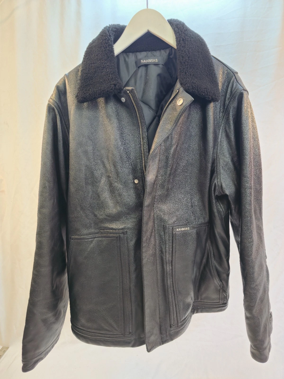 Nahmias Leather Carperent Jacket - M - product detail image 1