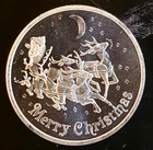 2017 Merry Christmas Engraved To Daniel Santa Bullion-0.999 Silver 1 Oz Art Coin