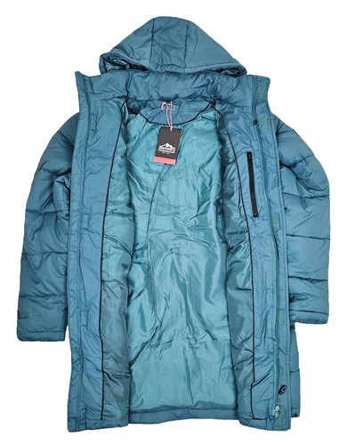 Snowdonia Padded Insulated Coat Mens Small Long Quilted Puffer Winter Jacket - Picture 6 of 6