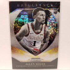 2021-22 Prizm Draft Jalen Suggs #3 White Sparkle RC Rookie Brilliance SSP